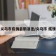 义乌市疫情最新消息/义乌市 疫情